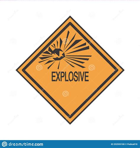 Signo De Advertencia Explosivo Stock De Ilustraci N Ilustraci N De