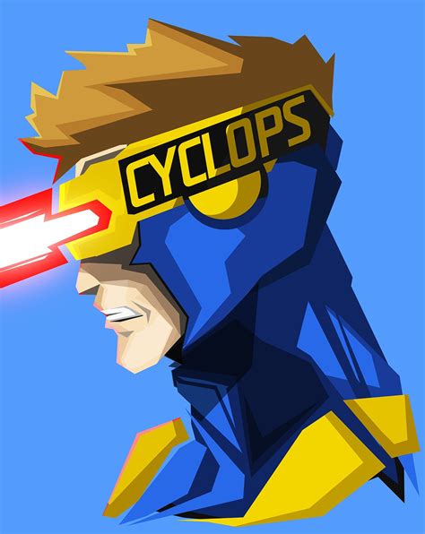 Cyclops Marvel Comics Blue Background Wallpapers Hd Desktop And