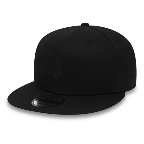 New Era Cotton 9fifty Black On Black Snapback A966471 New Era Cap