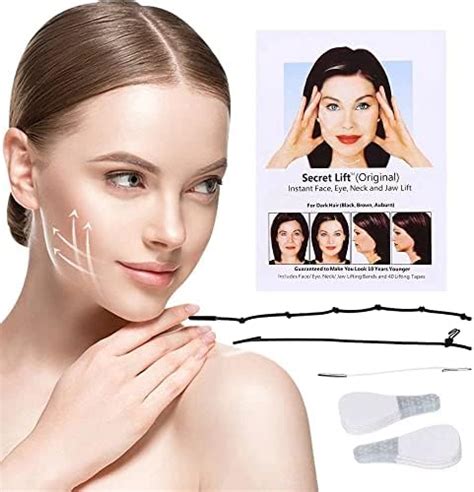 Face Lift Tape 40pcs Face Tape Lifting Invisible With Lifting Ropes