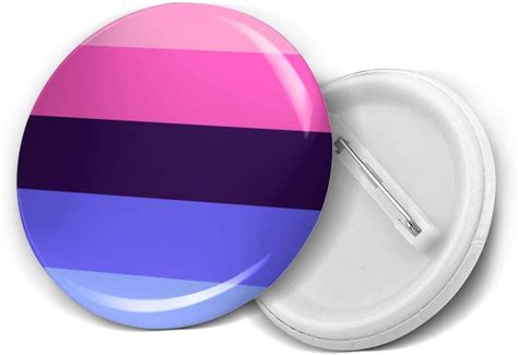 Omnisexual Omni Sexual Pride Flag Round Brooch Badge Pins For Women Men