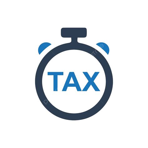 Tax Refund Time Icon Time Tax Return Symbol Vector Time Tax Return