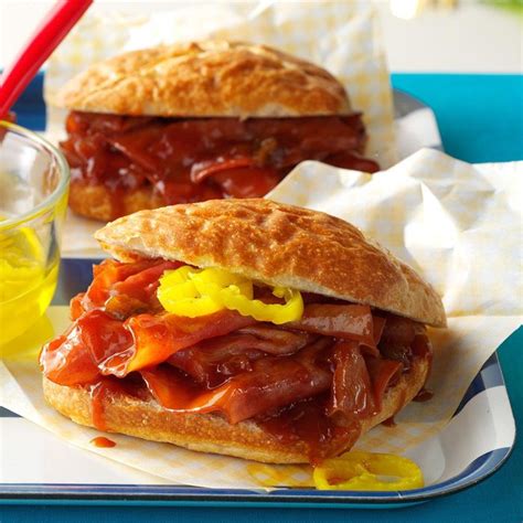 Slow Cooker Bbq Ham Sandwiches Recipe How To Make It