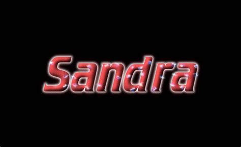 Sandra Лого Бесплатный инструмент для дизайна имени от Flaming Text