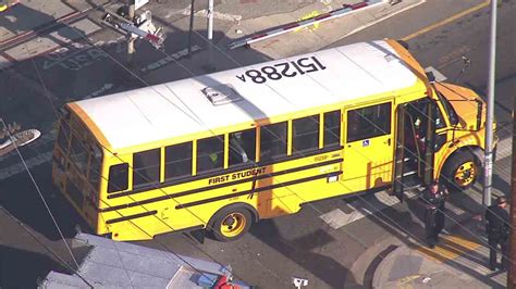 Railroad Crossing Arm Goes Through School Bus Windows In South La No