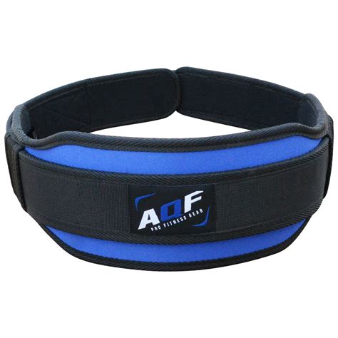 Aqf Weight Lifting Belt Gym Training Back Support Neoprene Lumber Pain
