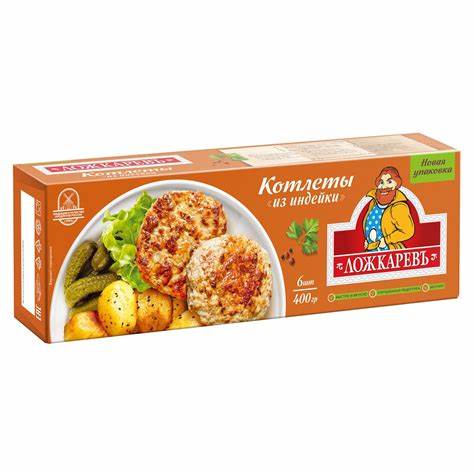 Диета и котлеты Котлеты "Ложкаревъ" "Из индейки", п/ф из мяса птицы рубл.,форм., глуб Котлеты "Ложкаревъ" "Из индейки", п/ф из мяса птицы рубл.,форм., глуб Диета и котлеты
