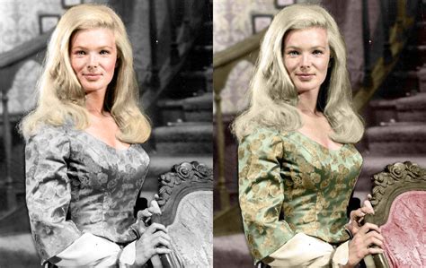 Actress Linda Evans From Big Valley Circa 1965 Rcolorization
