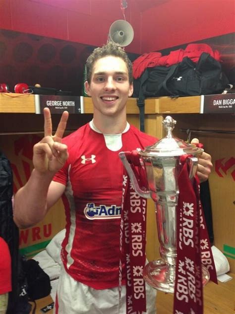 George North With The 2013 6 Nations Trophy Wales Rugby Team Welsh