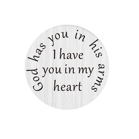 Laser Print 22mm Stainless Steel God Has You In His Arms I Have You In