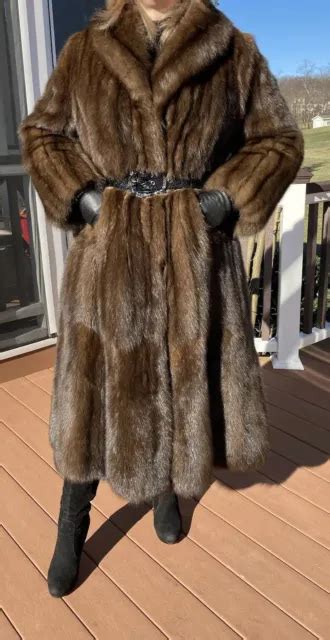 genuine russian barguzin sable woman fur coat pre owned size s custom made 3 600 00 picclick