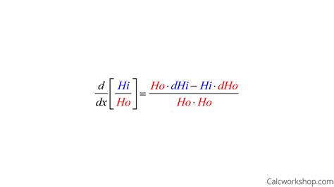 Quotient Rule For Calculus W Step By Step Examples