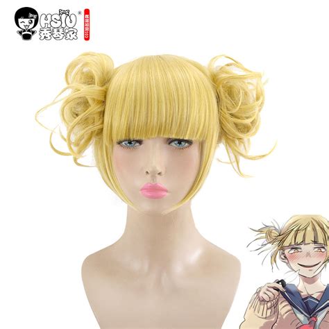 Hsiu New High Quality Himiko Toga Cosplay Wig My Hero Academy Costume