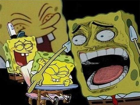 Spongebob Laughing Hysterically Meme Template Piñata Farms The Best