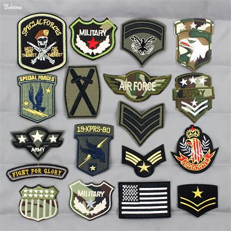 Tactical Morale Troops Army Patches For Clothes Embroidered Iron On