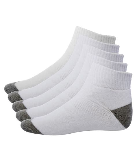 Ultimate White Cotton Ankle Length Socks For Women Pair Pack Buy