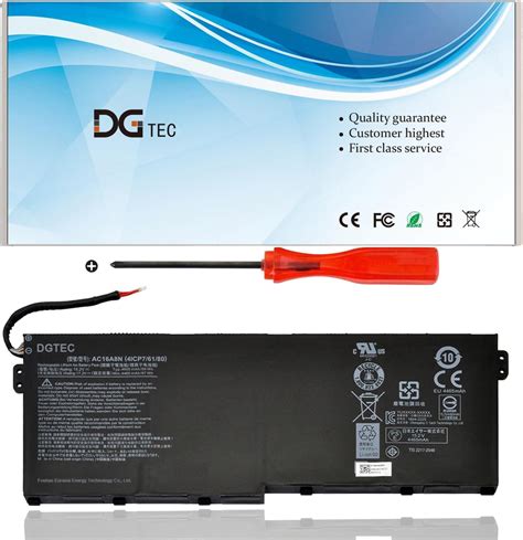 Dgtec New Ac16a8n Laptop Battery For Acer Aspire V15 Nitro