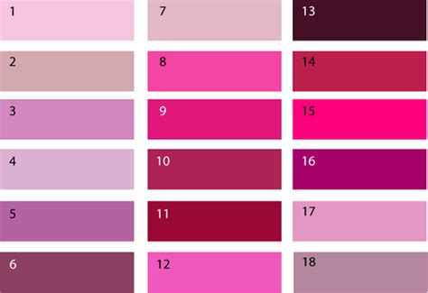 Все цвета оттенки розового цвета: Розовый цвет: значение, применение, сочетание — Независимое ...