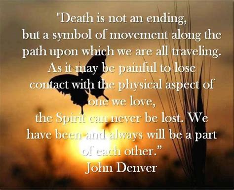 We Have Been And Always Will Be A Part Of Each Other John Denver