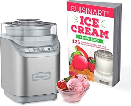 Amazon Com Cuisinart Ice P Electric Ice Cream Maker Bundle With Ice Cream Recipe Book Home