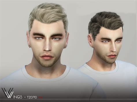 Wingssims Wings Tz0710 Sims 4 Hair Male Sims 4 Sims