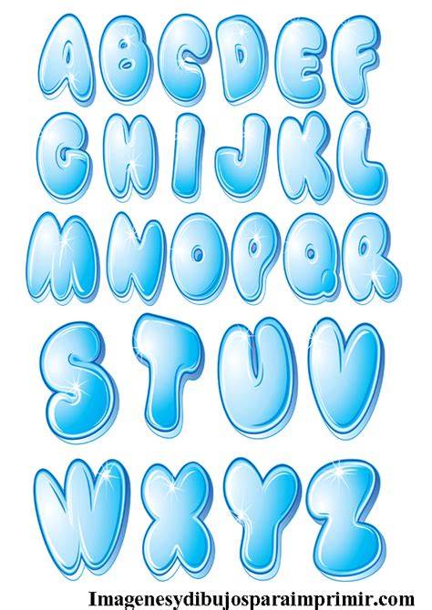 Abecedario Azul Para Imprimir Lettering Alphabet Lettering Alphabet