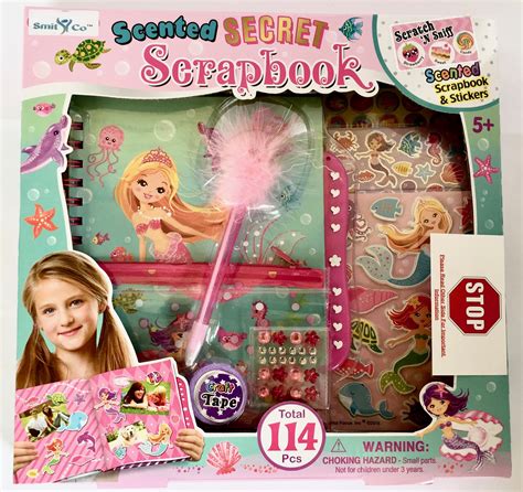 Smitco Llcs Mermaid Scrapbooking Arts And Crafts Kit For Girls The