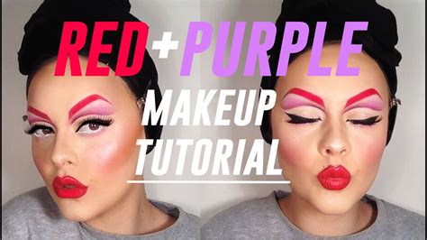 Redpurple Drag Makeup Tutorial Youtube
