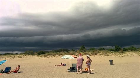 Unbelievable Storm Clouds At The Beach Youtube
