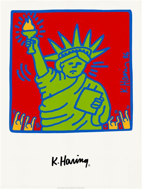 City Kids Speak On Liberty 86 Art Print By Keith Haring King And Mcgaw