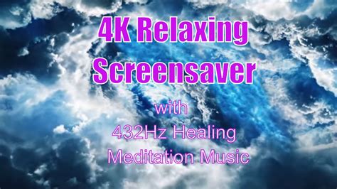 4k Animated Screensaver Of Moving Clouds With Relaxing Background Music