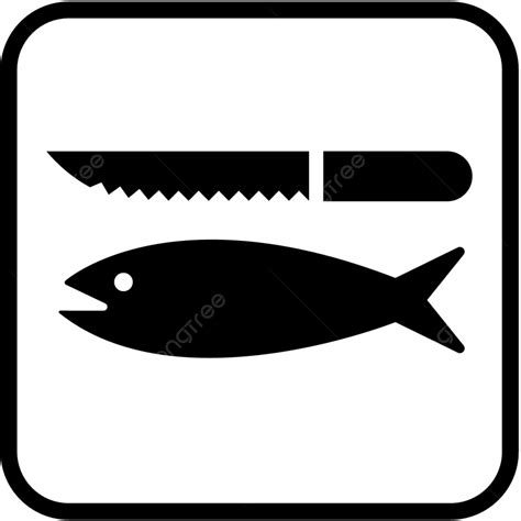 Fish White Silhouette Vector Png Fish Cleaning Black And White