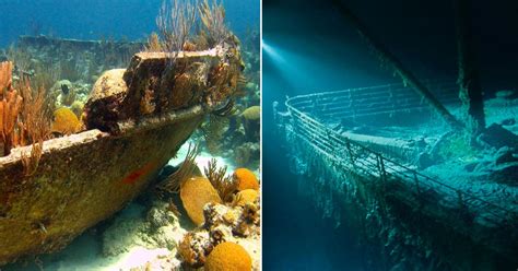 25 Strange Underwater Images Of Sunken Ships