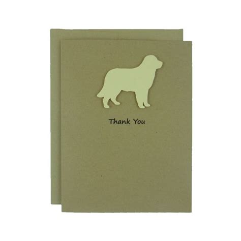 Golden Retriever Thank You Card Handmade Dog Greeting Card Etsy Dog