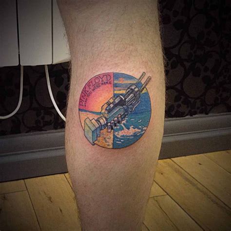 Pink Floyd Tattoo on Calf | Best Tattoo Ideas Gallery