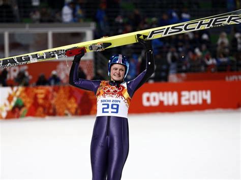 Ski Jumping Ladies Normal Hill Carina Vogt Wins Gold Olympics