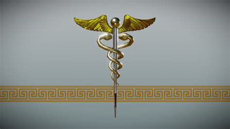Caduceus Of Hermes Buy Royalty Free 3d Model By Owlish Media