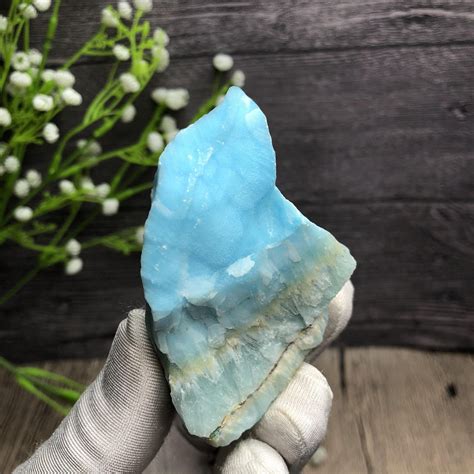 Natural Blue Aragonite Crystal Rough Mineral Specimen 128 Etsy Uk