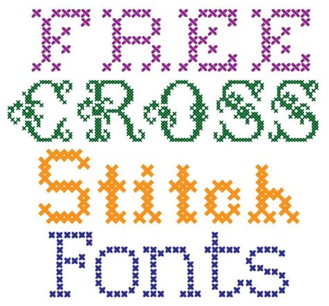 Download Free Cross Stitch Fonts To Your Computer So You Can Make Your