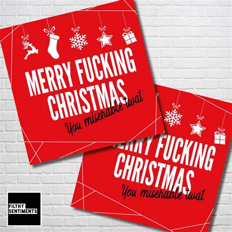 Funny Christmas Card Dickhead