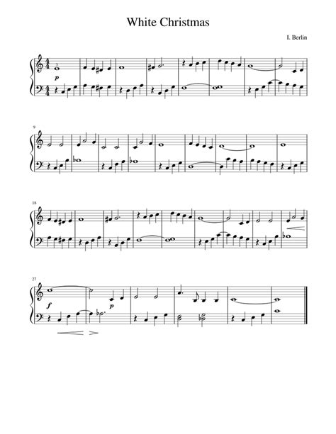 Many of the songs are familiar to most kids and are easy and fun to practice. White Christmas Sheet music for Piano | Download free in PDF or MIDI | Musescore.com