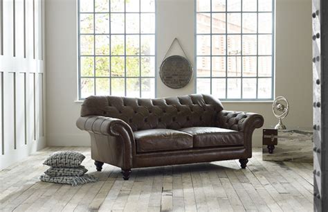 Vintage Brown Leather Chesterfield Sofa Odditieszone
