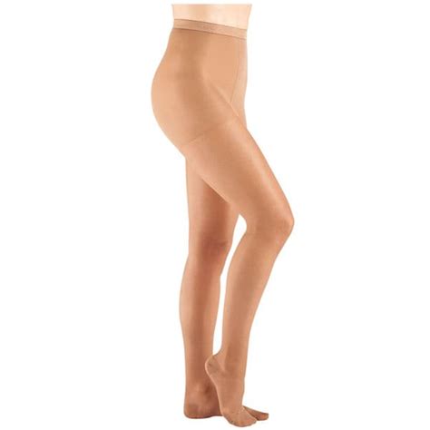 Support Plus Womens Sheer Closed Toe Moderate Compression Pantyhose Support Plus