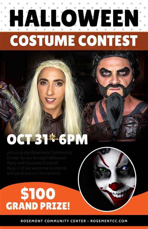 Halloween Costume Contest Poster Template Mycreativeshop