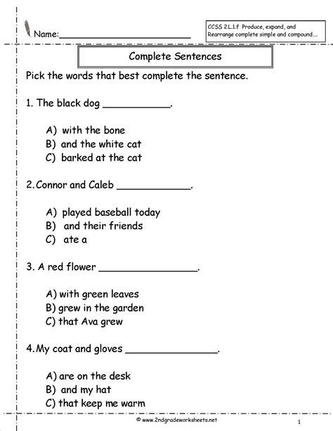 16 Statement Sentences Worksheets