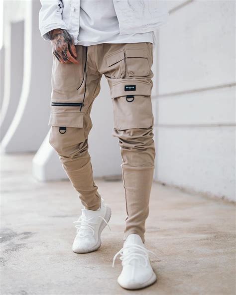 Beige Cargo Pants V Outfits For Teenage Guys Mens Outfits Cargo