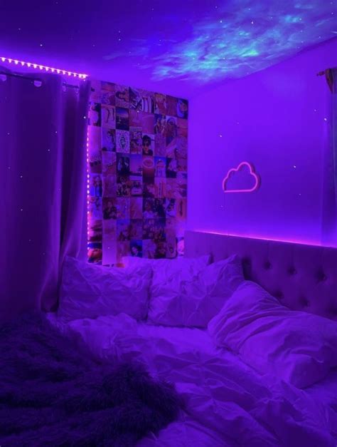 purple vibe aesthetic room neon room room ideas bedroom dream room inspiration