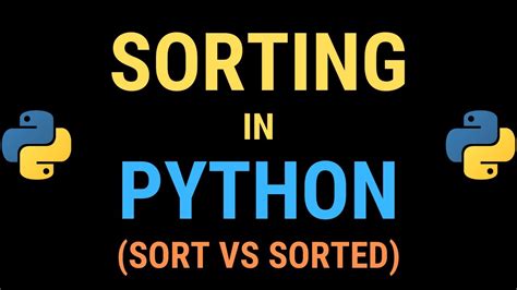 Sorting Lists In Python Tutorial Difference Between Sorted Built In