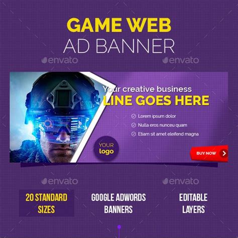 Game Banner Graphics Designs And Templates From Graphicriver