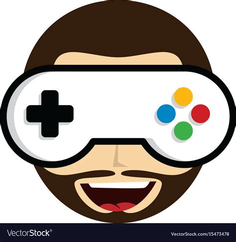Game Guru Master Gamer Video Game Theme Logo Vector Image